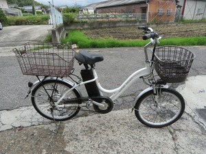 R☆ LONG YEAH 22インチ　E-bike　フル電動自転車　白