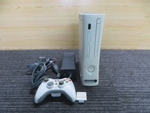 K☆ Xbox360 CONSOLE ゲーム機本体　アダプタ　コントローラー ◎通電OK_画像1