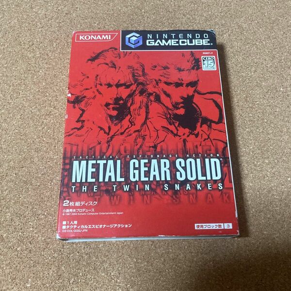 GC メタルギアソリッド ザ・ツインスネークス　 METAL GEAR SOLID ゲームキューブ