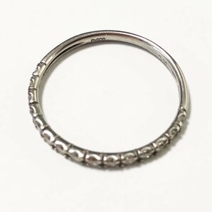 【】Pt900 ダイヤモンド0.30ct ハーフエタニティ リング ＃13 プラチナカラー 指輪の画像9