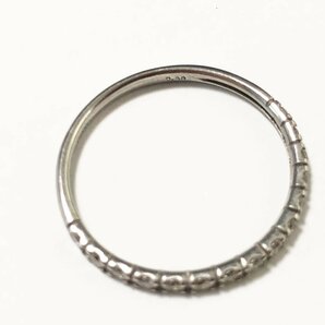 【】Pt900 ダイヤモンド0.30ct ハーフエタニティ リング ＃13 プラチナカラー 指輪の画像8