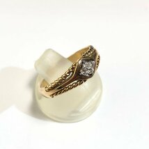 MITUWADIAMOND　ミツワダイヤモンド　K18PG　Pt900　ダイヤモンド0.07ct　リング　指輪　＃12　ピンクゴールド_画像1