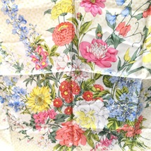 GUCCI　グッチ　スカーフ　シルク100％　シェリーライン　花柄　大判スカーフ　オールドグッチ　SILK　絹_画像2