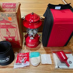 コールマン Coleman 200A ランタン 極上美品ビンテージ 予備マントルその他フルセット キャンプ アウトドア