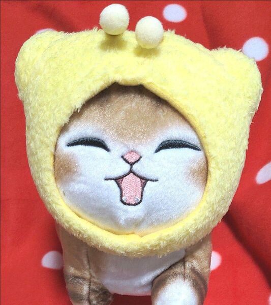 値下げ!mofusand BIGぬいぐるみダッシュ! ミツバチにゃん走りポーズ モフサンド ぬいぐるみ ねこ 新品未使用タグ付き