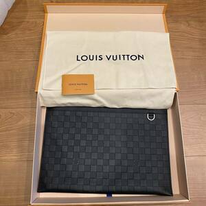 ★送料無料★ ★美品★ LOUIS VUITTON ルイヴィトン　ダミエ　アンフィニ　クラッチバッグ　セカンドバッグ　ブラック