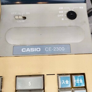 【迅速発送】 CASIO カシオ レジスター CE-2300 ジャンク ドロア 鍵付きの画像3