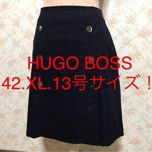 ★HUGO BOSS/ヒューゴボス★極美品★大きいサイズ！台形スカート42(XL.13号)