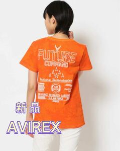 【新品】AVIREX アヴィレックス 刺繍Tシャツ FUTURE COMMAND フューチャーコマンド 
