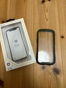 iFace iPhone 12mini用 中古品 カーキ　アイフェイス