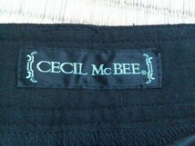 hna1　新品 ■CECIL McBEE■　セシルマクビー　黒　ショートパンツ　ブラック　サイドジッパー　W76　LL　訳アリ_画像5