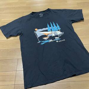 L-10　スノーピーク/snow peak　サイズ XXL・黒！　ヘビーコットン Tシャツ