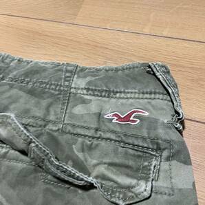 N-19 HOLLISTER/ホリスター サイズ 31・カモフラ！ ショート ヘビーコットン カーゴパンツの画像6