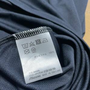 D-3 ミズノ サイズ L・黒！ TEAM JAPAN ポロシャツ（DRY）美品の画像4