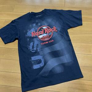 D-14　ハードロックカフェ/Hard Rock（メキシコ製）　サイズ M！　Tシャツ GUAM・USA 美品