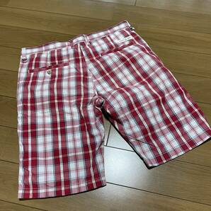 L-11 EDWIN GOLF/エドウイン サイズ L！ コットン（裏メッシュ）チェック ショートパンツ 美品の画像5