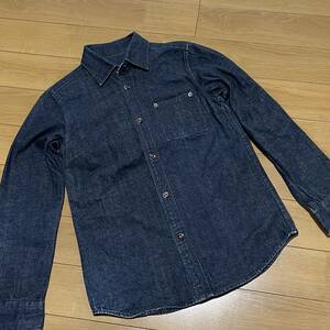 M-11 Adams Rope ( made in Japan ) size 38! indigo Denim shirt 