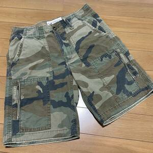 M-16 American Eagle size 31! CLASSIC LENGTH camouflage USED processing short pants 