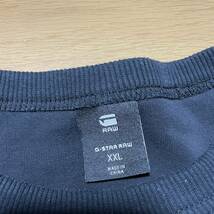 R-2　G-STAR RAW（ジスター）　サイズ XXL・黒！　スウェット・トレーナー（ストレッチ入り）_画像4