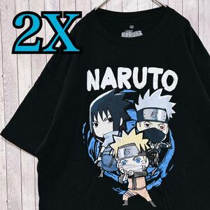 古着　Naruto ナルト うずまきナルト キャラTシャツ 半袖 輸入品 春服 夏服 海外古着 テレビ アニメジャンプ キャラクター ビッグサイズ