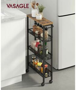  kitchen wagon with casters . slim tabletop attaching crevice storage slim Wagon kitchen rack .. interval storage range stand place lavatory refrigerator width 