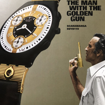 ★超入手困難未使用品★007×SWATCH★コラボモデル★THE MAN WITH THE GOLDEN GUN★電池交換済み★ジェームズ・ボンド★オメガ好きも見てね_画像8