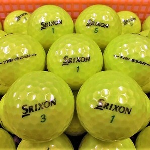 ●美品●スリクソン トライスター SRIXON【TRI-STAR】2013年/2017年モデル イエロー 50個 ロストボール●の画像4