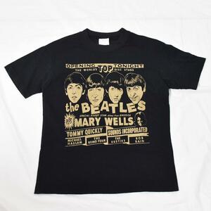 90s カナダ製 ビートルズ The Beatles ビンテージ バンド Tシャツ 黒 XL 古着 音楽 ミュージシャン