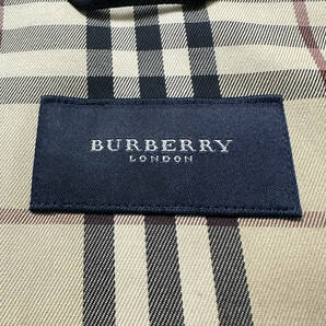 絶版美品BURBERRY LONDON M-65ミリタリージャケットジップアップジャケットL~Mノバチェック柄黒ブラック大きいサイズバーバリーロンドンの画像9