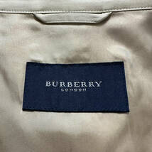 極美品ゴールドBURBERRY LONDONジップアップトラックジャケットXL.LL~Lノバチェック柄黄金裏地刺繍スイングトップ大きいバーバリーロンドン_画像9