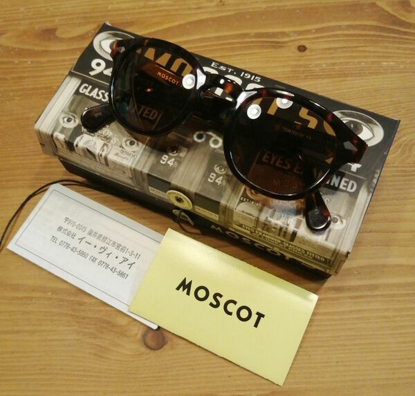 美品　MOSCOT モスコット LEMTOSH レムトッシュ トータス べっ甲柄 46　24-145 メガネ　サングラス　