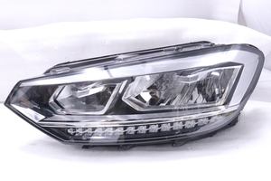 44-926★美品★LED 5T VW トゥーラン★左ヘッドライト 5TC 941 035 ブラック 純正★フォルクスワーゲン (YM)