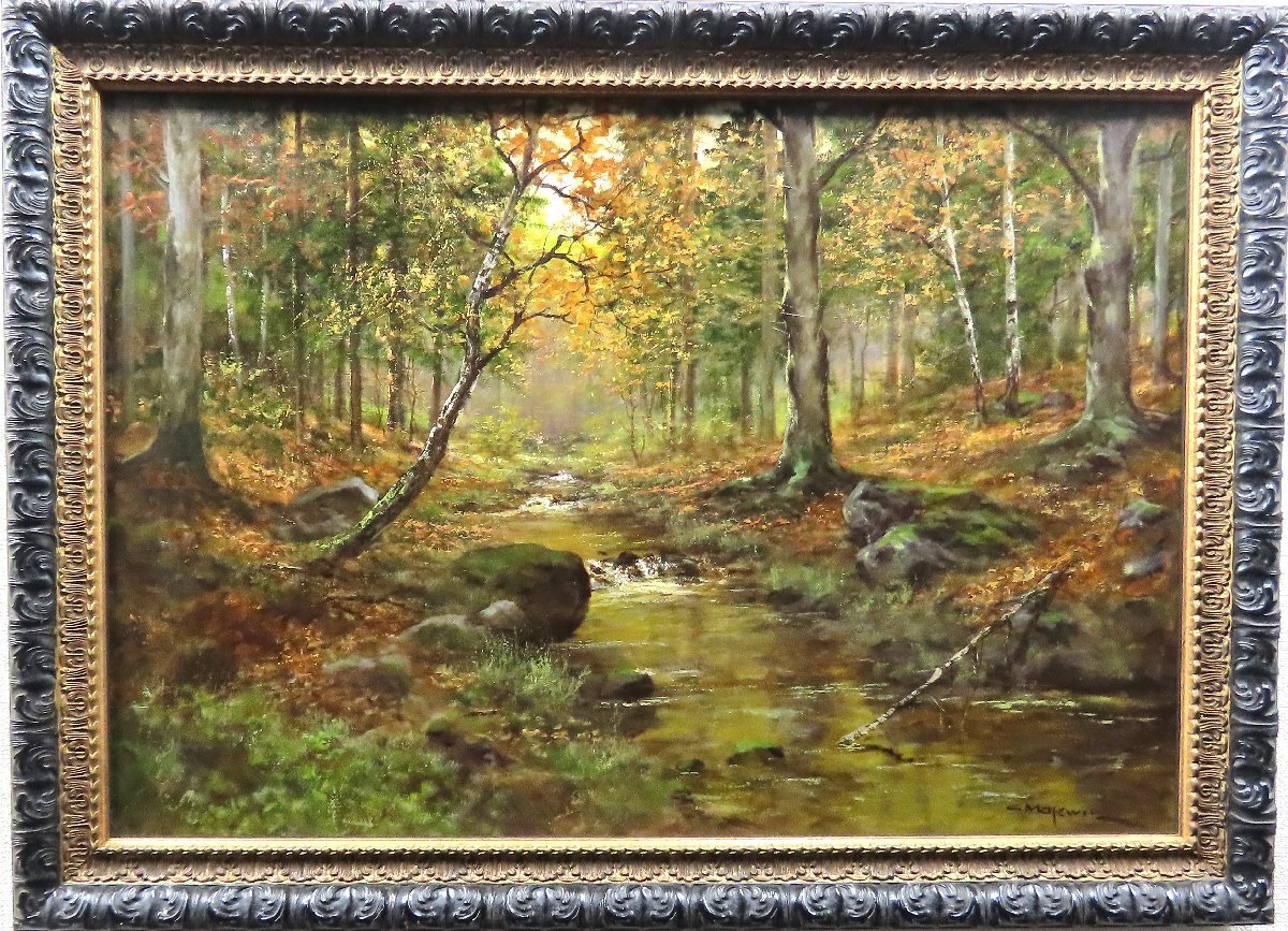 Artiste inconnu, N°40 Paysage [53 ans d'expérience et de confiance, Galerie Seiko, 5, 000 pièces exposées], Peinture, Peinture à l'huile, Nature, Peinture de paysage