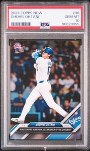 Topps Now 大谷翔平 2024 Dodgers 限定販売カードShohei Ohtani psa10 PSA鑑定 GEM MINT Los Angeles 1円出品 オークション 