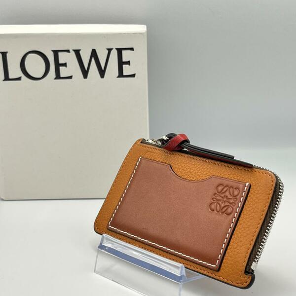 【美品】LOEWE コインカードケース 小銭入れ フラグメントケース アナグラム