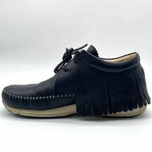 1円〜　希少　良品　ビズビム　VISVIM FRAGMENT UNDERCOVER メンズ　スニーカー　フリンジ　US10 28センチ相当　ネイビー_画像3