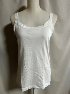  tube Y2405-1*ichi*ichi* tank top * white * white * cotton 100%* made in Japan * click post shipping 