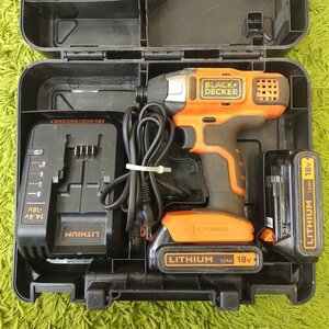 中古品 ★ ブラック&デッカー 18V コードレスインパクトドライバー BPCI18 ★ BLACK&DECKER