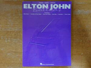 【即決】エルトン・ジョン「ELTON JOHN BALLADS」21曲掲載/ピアノ譜/ギターコード■洋書/楽譜■piano/vocal/guitar 