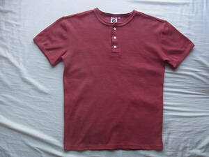 ALPHA アルファ　フライス素材　ヘンリーネックTシャツ　サイズ XL