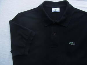 LACOSTE ラコステ　鹿の子素材　定番ポロシャツ　型番 L1212X サイズ 4 日本製 ブラック