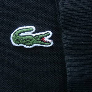 LACOSTE ラコステ 鹿の子素材 定番ポロシャツ 型番 L1212X サイズ 4 日本製 ブラックの画像3