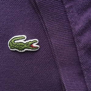 LACOSTE ラコステ 定番ポロシャツ 型番 L1212Y サイズ 4 日本製 パープル系の画像3