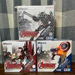 【新品未開封】S.H.Figuarts テック・オン ・アベンジャーズ アイアンマン キャプテンアメリカ ウルヴァリン MARVEL