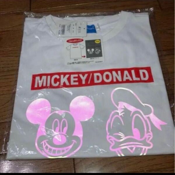 TDR東京ディズニーリゾート ミッキー ドナルド Tシャツ ユニセックス 白