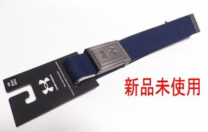 新品即決送料込 アンダーアーマーUNDER ARMOUR Webbing Golf Belt ネイビー