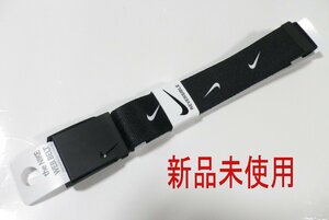 新品即決送料込 Nike Swoosh Repeat Logo Reversible Web Belt ブラック