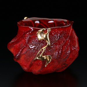[Mg Kei Kurokawa Daisuke Выставка XI] Daisuke Kurokawa "Red Flame Rock Glass" Ku503-10