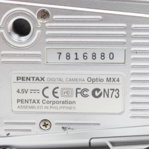 【ト静】 ★ PENTAX デジタルカメラ Optio MX4 使用説明書 他 付属品有 詳細画像参照 ペンタックス 中古現状品 GC666GCG14の画像3
