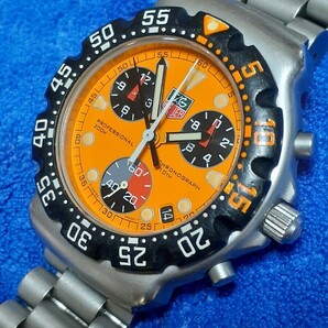 TAG HEUER タグホイヤー CA1214 フォーミュラ1 クロノグラフ SS オレンジ文字盤 QZ クォーツの画像3